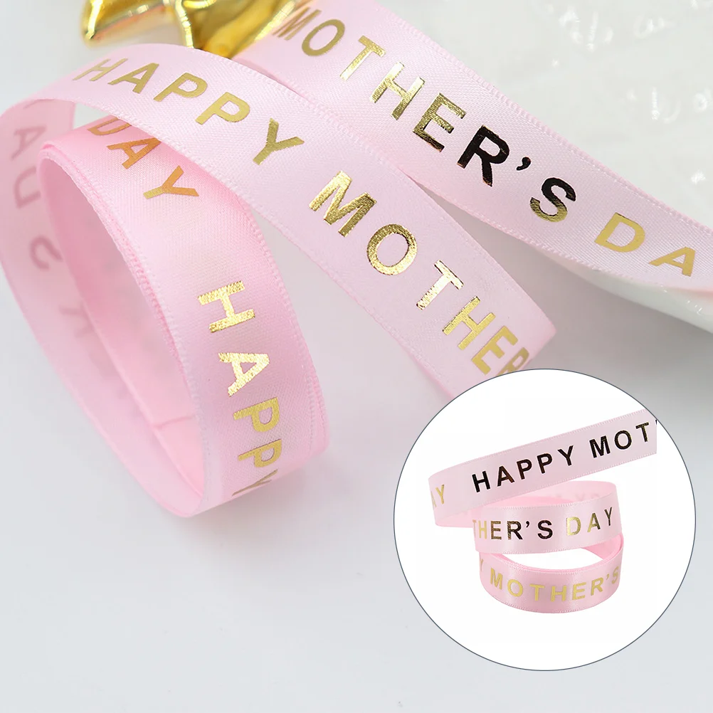 

Mother's Day Ribbon Gift Packing Decor Printed Decorative Present Wrapping DIY Packaging Gifts for Stocking Stuffers