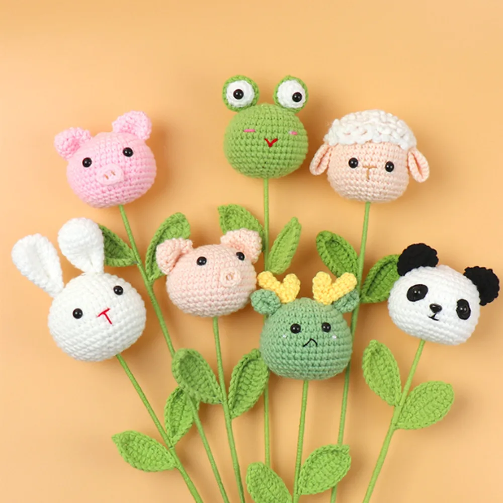 2024, детский букет мультяшных животных, овечка, панда, кролик, дракон, лягушка, Подарочный букет для кукол, украшение на день рождения