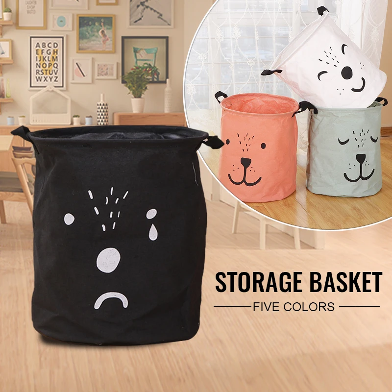 Foldable Laundry Basket Large Capacity Laundry Hamper Dirty Clothes Storage Organizer Clothes Kid Toy Sundries Storage Bag