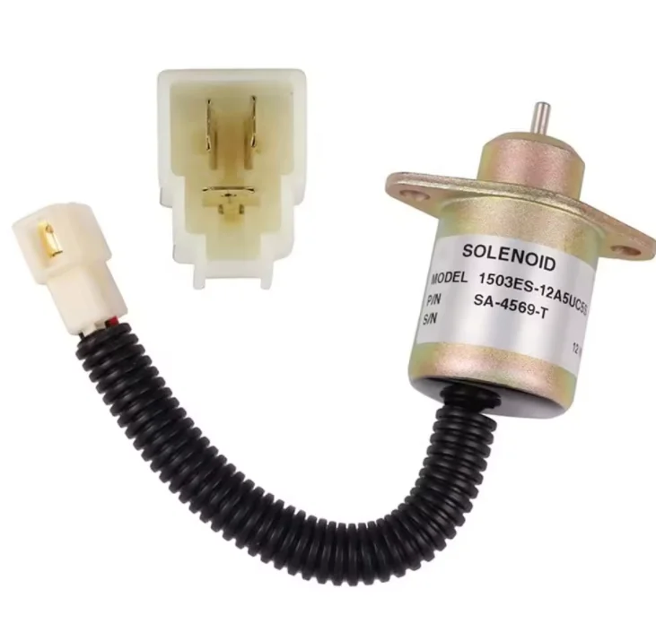 D905 D1005 D1105 V1305 Fuel Shut Off Stop Solenoid 17454-60010 for Kubota Tractor Engine Repair Parts Kit