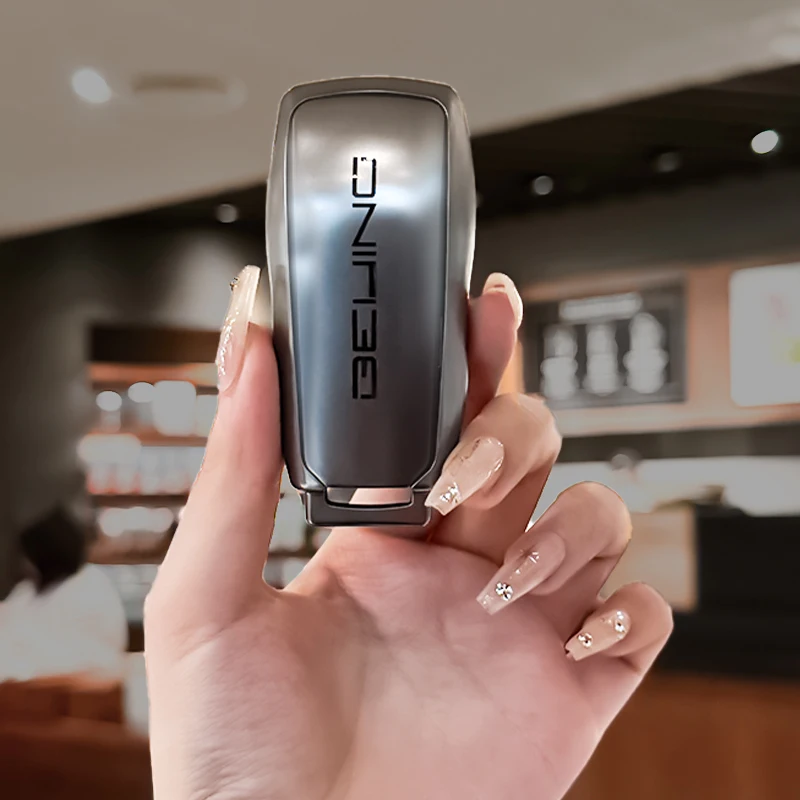 Key Case TPU Car Remote Key Case Fob Cover Holder Shell For Baic Beijing BJ40 PLUS EX5 EU5 EC5 BJ80 U7 X7 Keyless Keychain