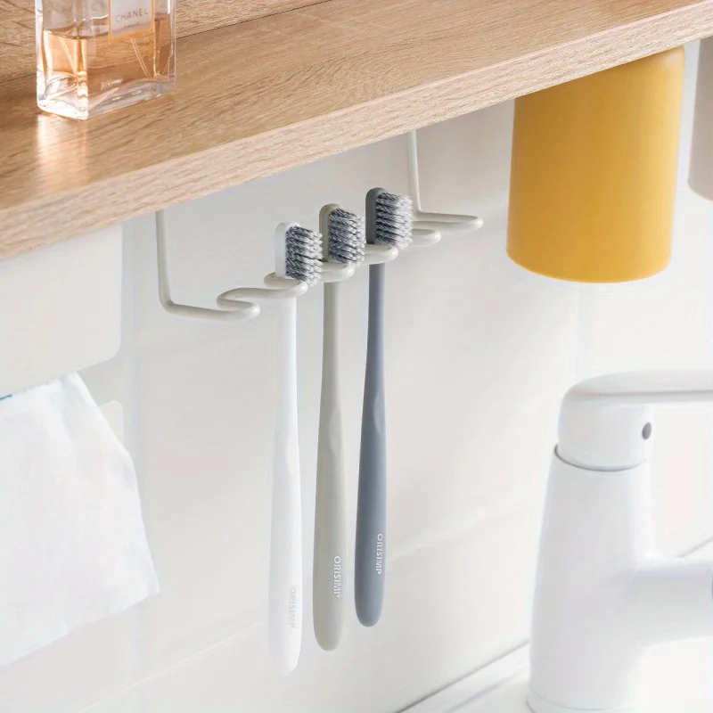 Magnetic Toothbrush Holder Drainer Wall Mounted Toothbrush Glasses Bracelet Organiser Bathroom Accessories