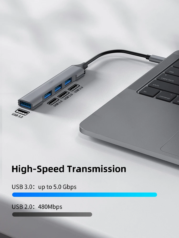 hub usb portas usb adaptador de alta velocidade multi divisor para lenovo macbook pro pc acessórios tipo