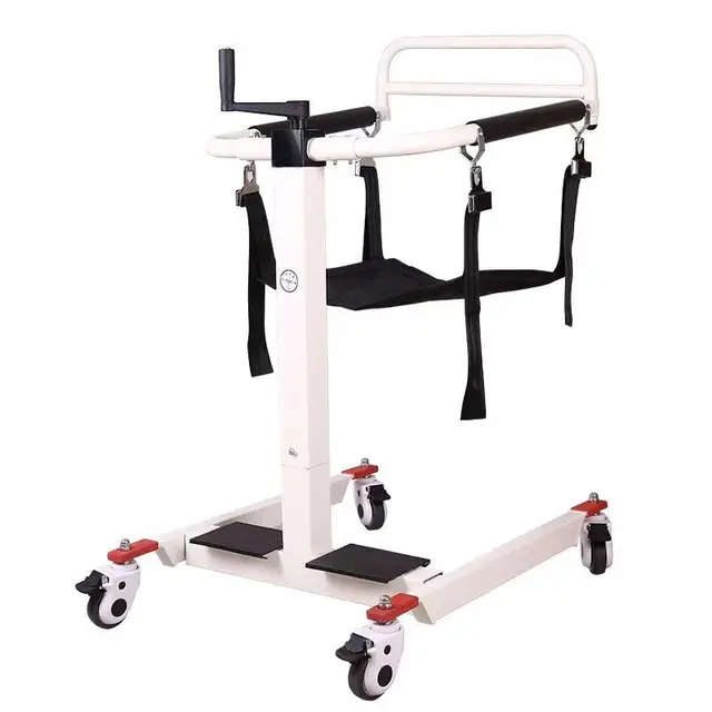 Manual Lift Shift Machine Bed Wheelchair Transfer Lifter Chair Bed-Ridden Transport Moving Lifting for Elderly Disabled Patient