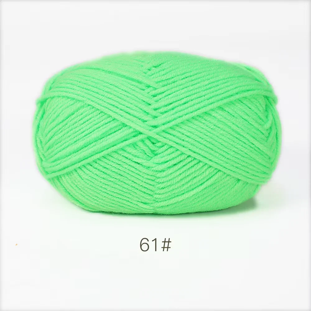 Luxurious Soft Milk Cotton Yarn Pack for Knitting and Crochet Projects - 5PCS, Total 250g