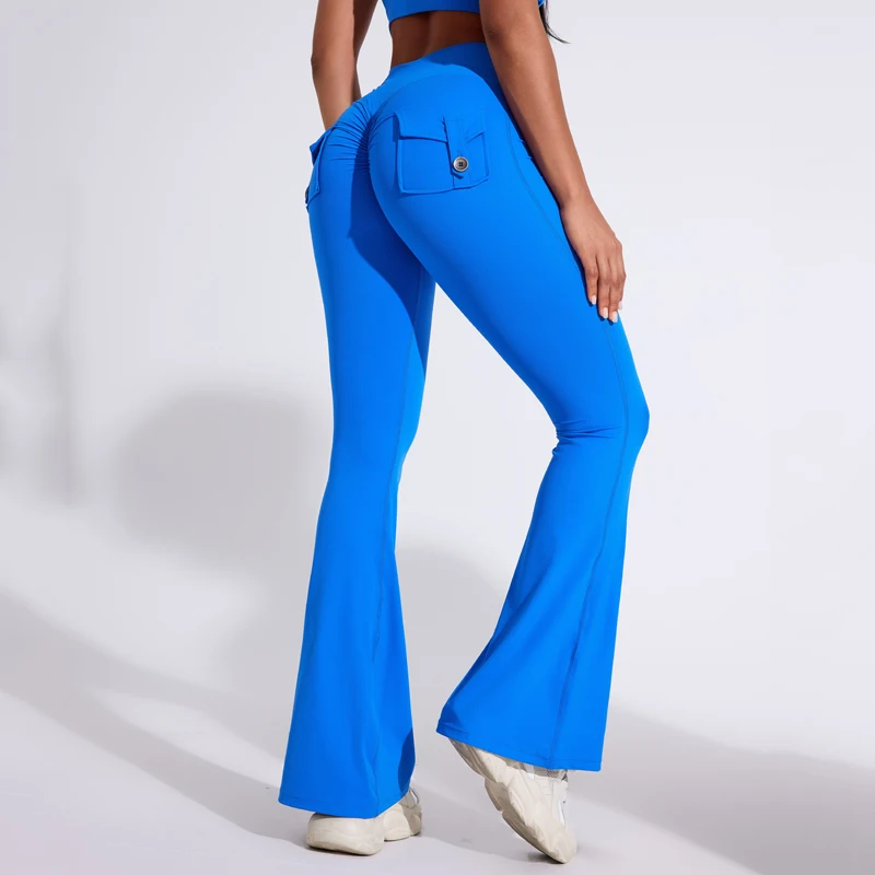 DIAS FIT JOY المرأة جيب جرس قيعان اليوغا عالية الخ...