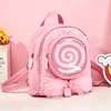 Girls' backpack leisure travel candy design LED light fashionable and cute children's backpack suitable for girls as gifts 1