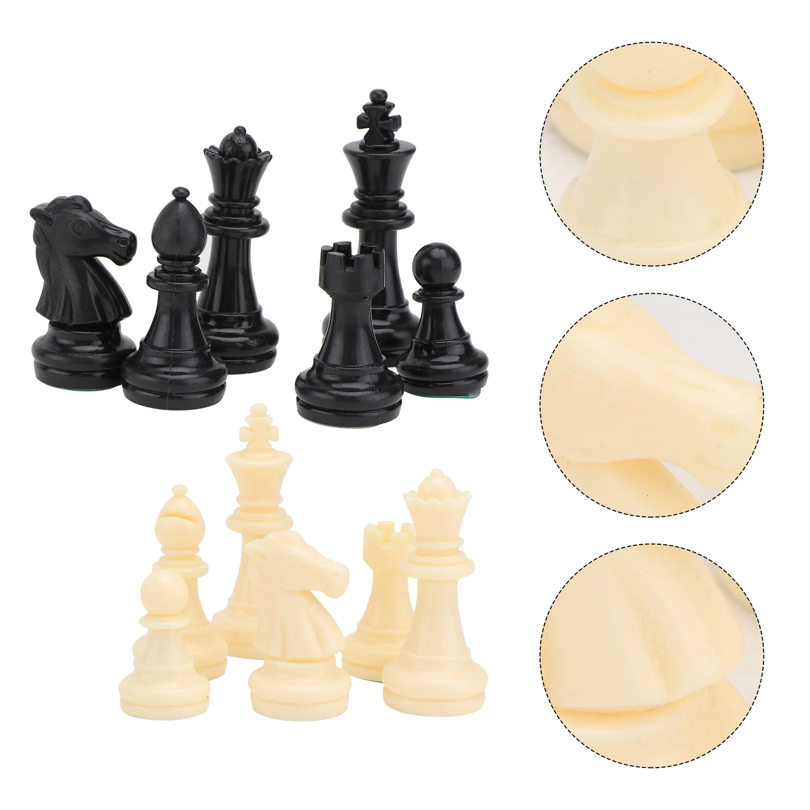 

Durable Chess Pieces Classic Toys Magnetic Playset Pawn International Chess Pieces Kidcraft Playset Board games