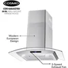 30 in. Wall Mount Range Hood with 380 CFM, Curved Glass, Ducted Convertible Ductless (additional filters needed, not included) 6