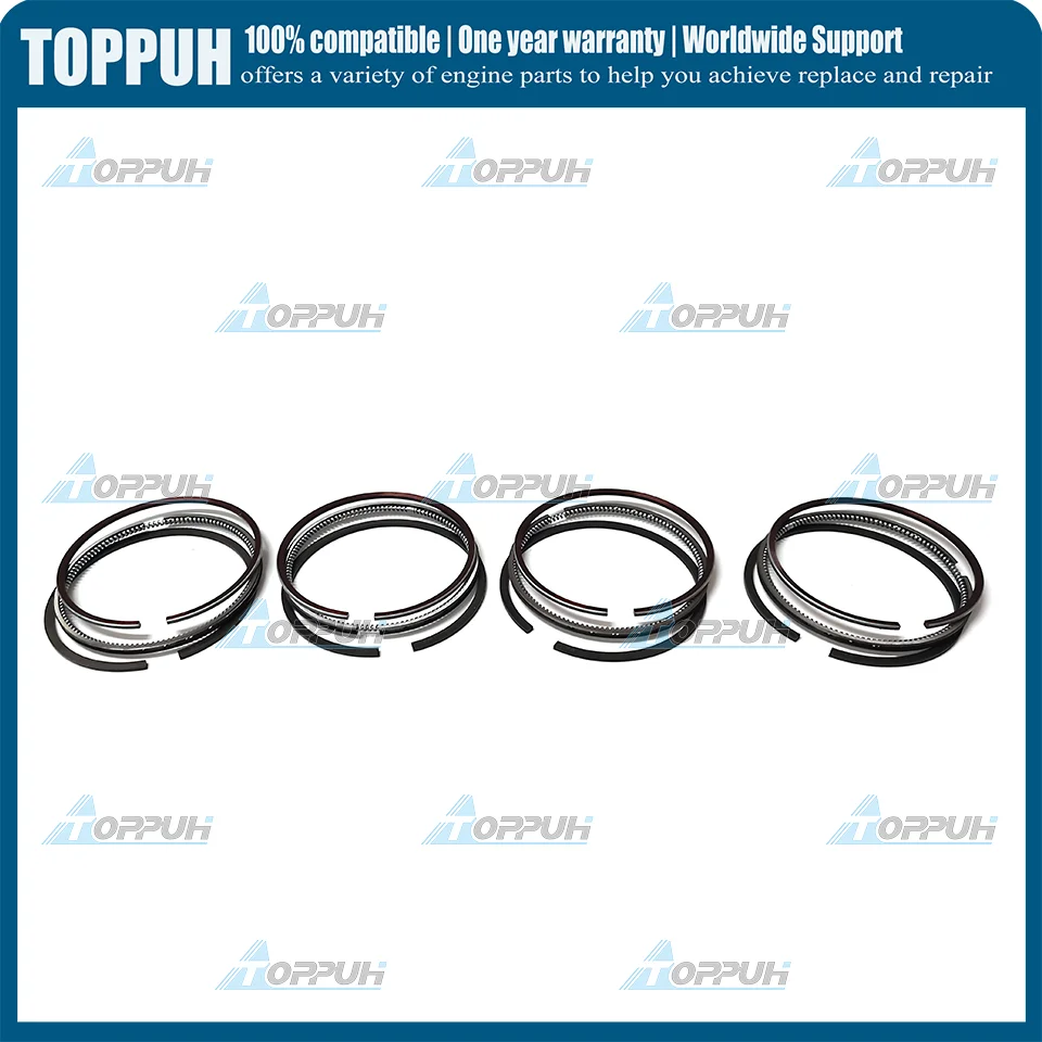 Set Fasce Elastiche Adatte Per Motore Diesel Mitsubishi K4M (4 Set)