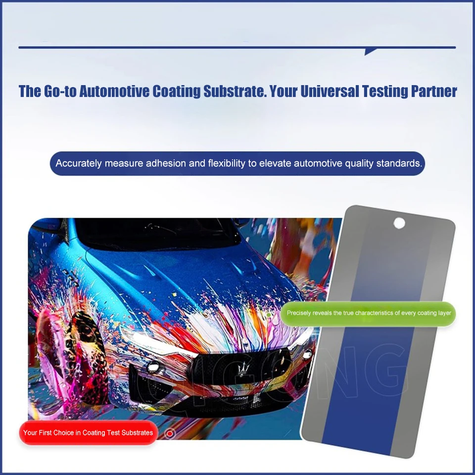 E-beschichtete (ED-beschichtete) Stahl-Testplatten, 30 Stück – für die Bewertung von Farbsprühgeräten im Automobilbereich, Farbabstimmung und Beschichtungstests SD-2 – Detail 9