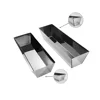 10-14In Stainless Steel Mud Pan Anti Slip Sturdy Accessories Lightweight Drywall Sheared Edges with Reinforced Band Scraping Bar 3