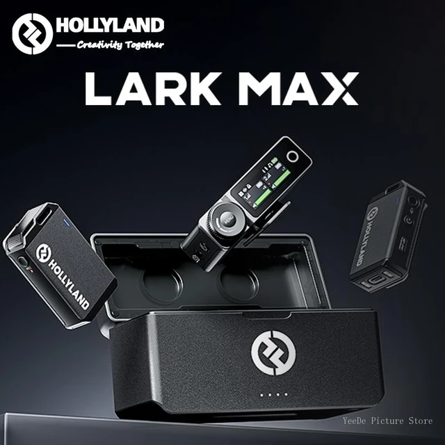 Hollyland-Microphone Lavalier sans fil professionnel Llavabo Max,  micro-cravate silencieux, portée de 250m, autonomie de 22 heures pour  téléphone