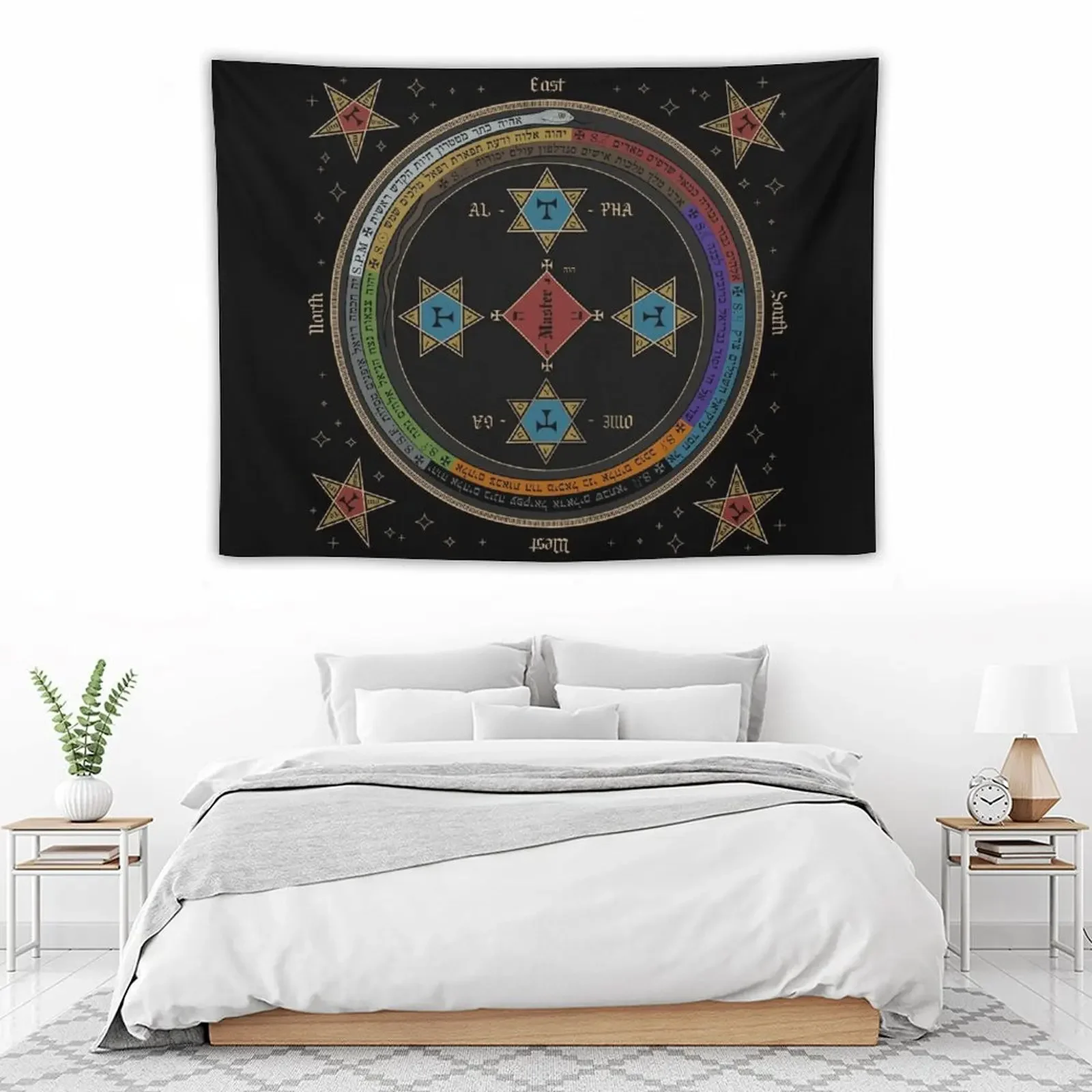 CianArs Goetia Circle Tapestry Mushroom Decoration Bedroom Tapestry