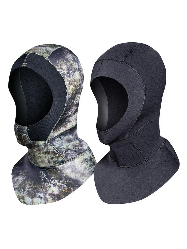

3mm neoprene diving hat professional uniex NCR fabric swimming cap winter cold-proof wetsuits head cover helmet swimwear 1pcs