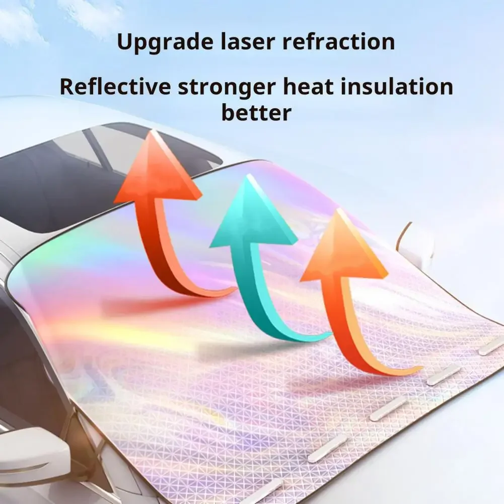 Magnetic Car Windshield Sunshade Cover Front UV Protection Universal for SUV Auto Windscreen Shade