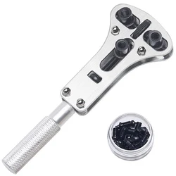 Watch Repair Tool Kit: Adjustable Steel Back Cover Opener with Movement Holder (20 - Piece Set) (34mm)