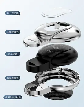 Portachiavi per auto in lega TPU per BMW Mini COOPERS ONE JCW F56 F55 F54 F57 F60 R55 R56 R57 R58 R59 R60 S Roadster Cover accessori - Portachiavi per auto in lega TPU per BMW Mini COOPERS ONE JCW F56 F55 F54