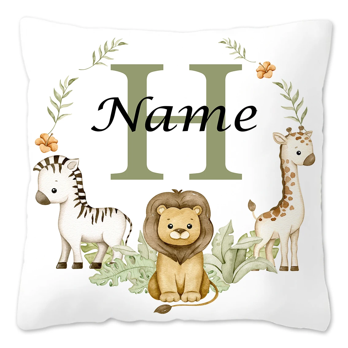 Personalized Animal-Themed Pillowcase for Kids' Birthday & Bedroom Decor