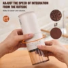 New 1500mAh Electric Coffee Grinder Externally Adjustable Type-C Charging Coffee Burr Grinder Bean Grinding Machine Coffee Maker 2