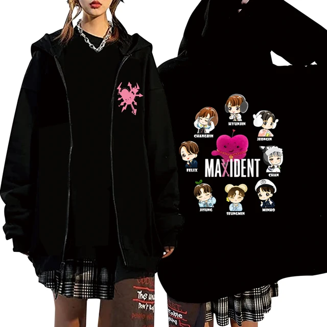 Bang Chan Lee Know Changbin Hyunjin Han Felix Seungmin I.n World Tour 2022  Stray Kids Maxident Zipper Hoodie Hoodies - AliExpress