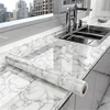 40cm Marble Kitchen Oil-Proof Film Stove Waterproof Self-Adhesive Wallpaper Countertop Cabinet Renovation Tile Wall Stickers 1