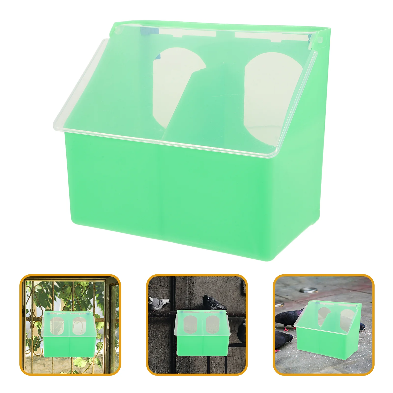 Pigeon Parrot Feeder Hanging Plastic Pet Cage