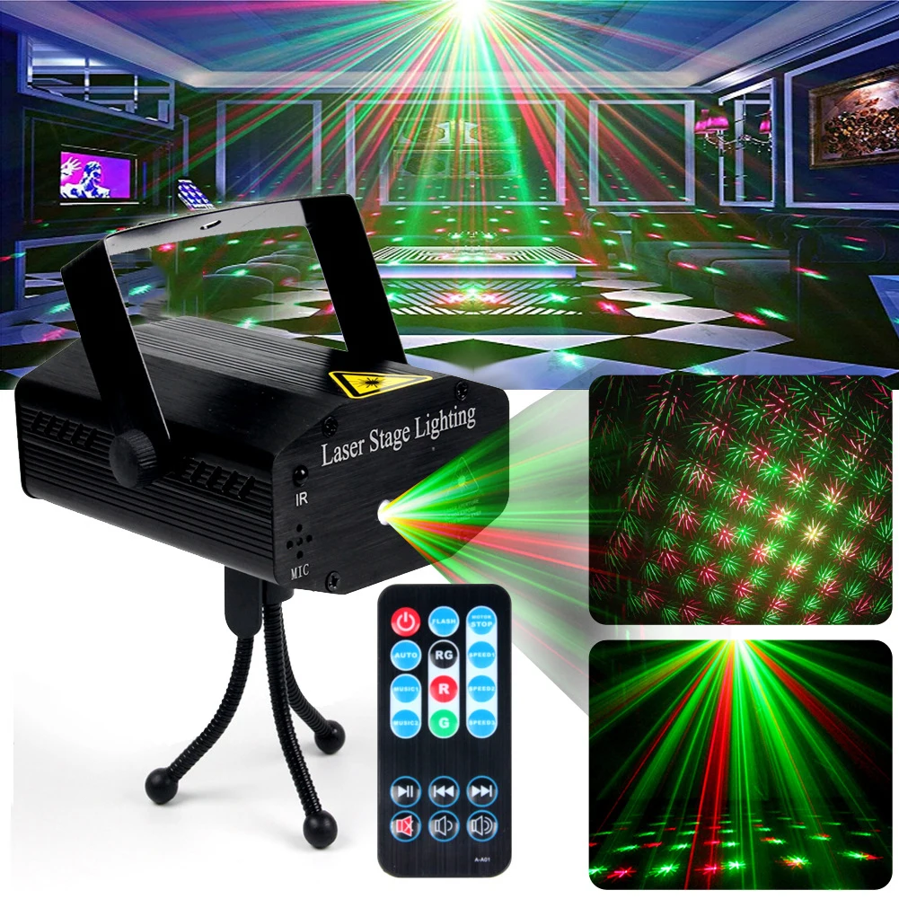

Party Lights With Remote Control Sound Activated Multifunctional Stage Light For Home Decor/Relaxation/Party/Music/Gift
