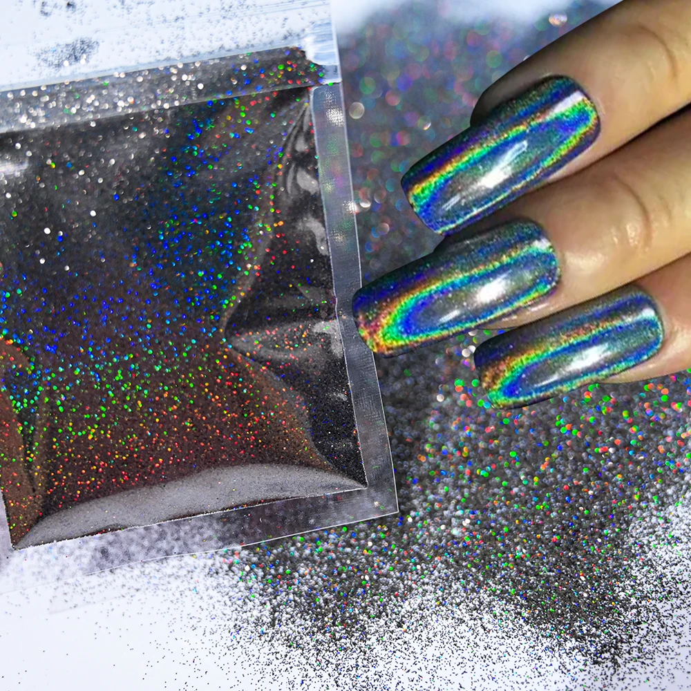 Holographic Laser Glitter Powder Nail