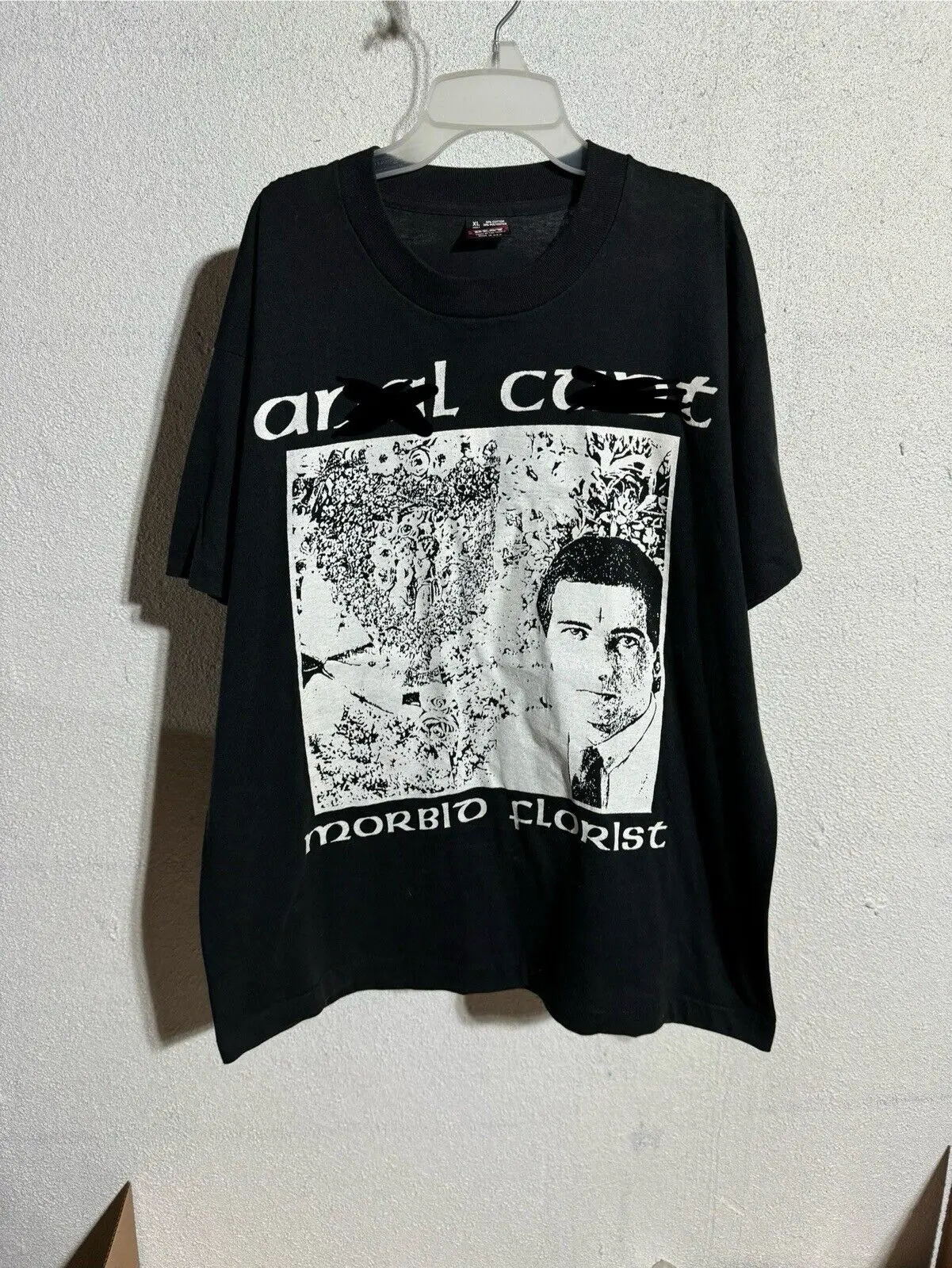 Винтажная флористическая рубашка 1992 AxCx Morbid XL Grindcore Death Metal Impetigo 90-х с длинным или коротким рукавом