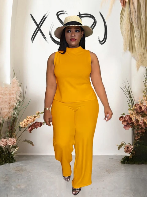 conjunto pantalon y blusa elegante