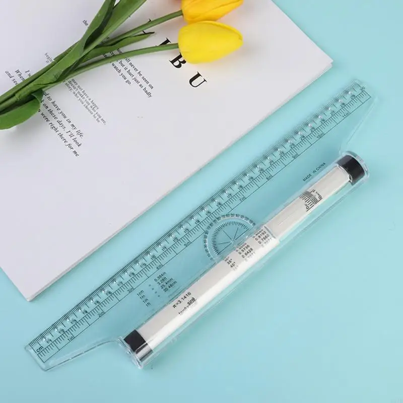 77JD Roll Ruler Parallel Rulers Balancing Scale Drawing Rolling Measurement Tools