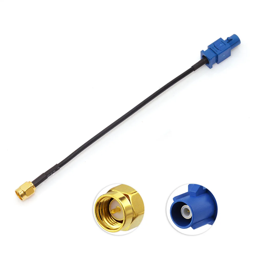 Vehicle GPS Antenna Adapter Cable Fakra to SMA for Car Navigation