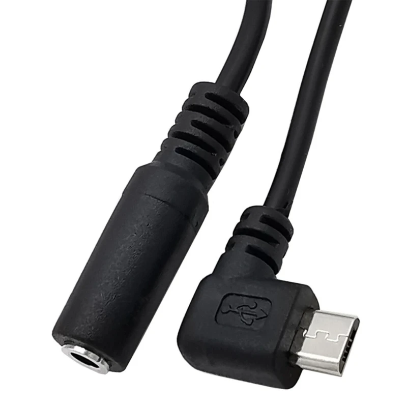 마이크로 USB 남성 3.5mm 잭 오디오 어댑터 케이블 커넥터 어댑터 케이블 0.15M