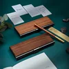 Simple Solid Wood Pen Box Retro Creative Portable Pen Storage Box Metal Business Stationery Box Gift Goods for Students 1