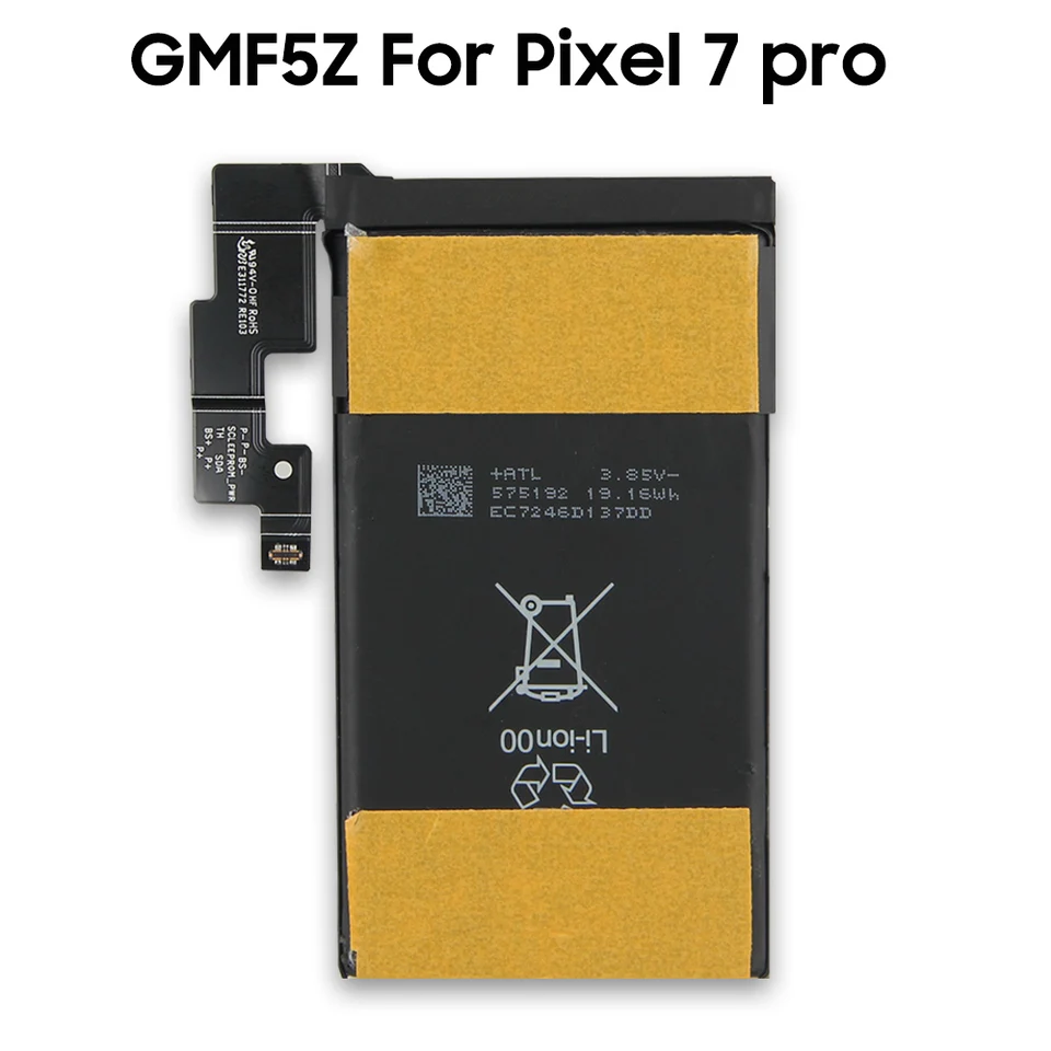 Google Batterie Interne pour Google Pixel 7 Pro 5000mAh Originale GMF5Z Noir