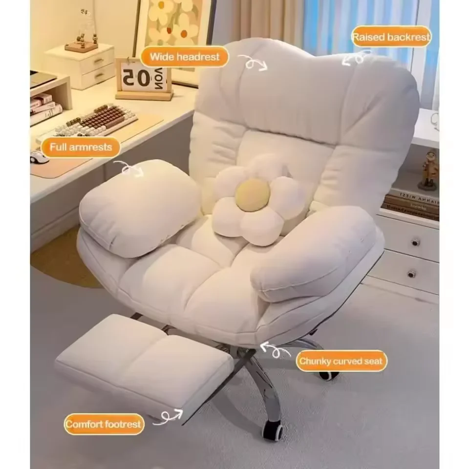 Dark Gray Recliner Gaming Chair - Home Office Desk Chair with Lift, Comfortable Armchair for Living Room & Bedroom 6