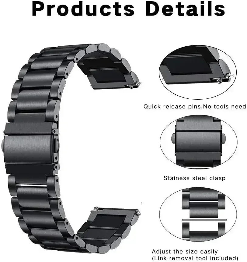 Premium Metal Band - 20mm/22mm Adjustable Strap
