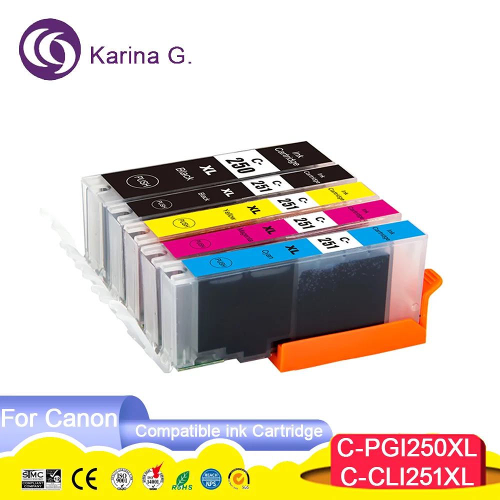 PGI250 PGI 250 250XL CLI 251 PGI-250 251XL CLI-251 PGI-250 Compatible Inkjet Ink