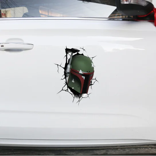 Disney Baby Yoda Car Sticker Kawaii Anime Figure Yoda Mandalorian Auto Rear  Windshield Stickers Decor Laptop Decals Car Sticker