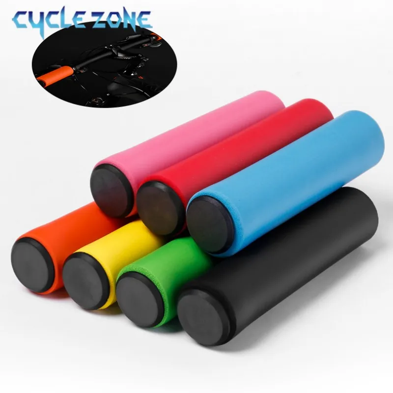 Bicycle Grips Sponge Soft Colorful for Mountain Bike Anti Skid Shock Handlebar Cover MTB Accessorie
