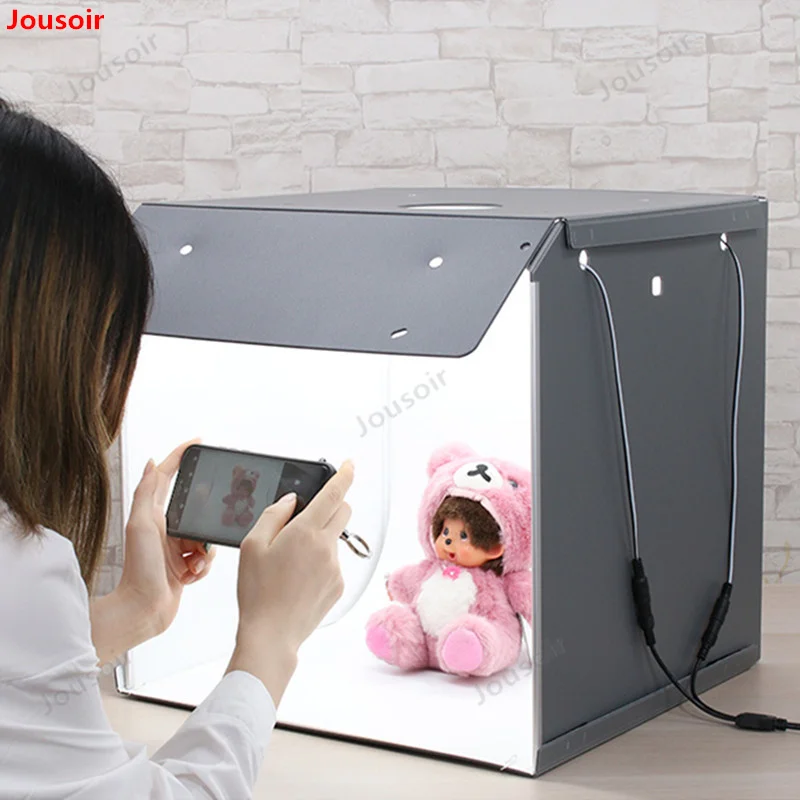SANOTO 16" x 16" Photography Table Top Light Box 102pcs LED Lights Dimmable Portable Foldable Photo Studio Shooting Tent Softbox