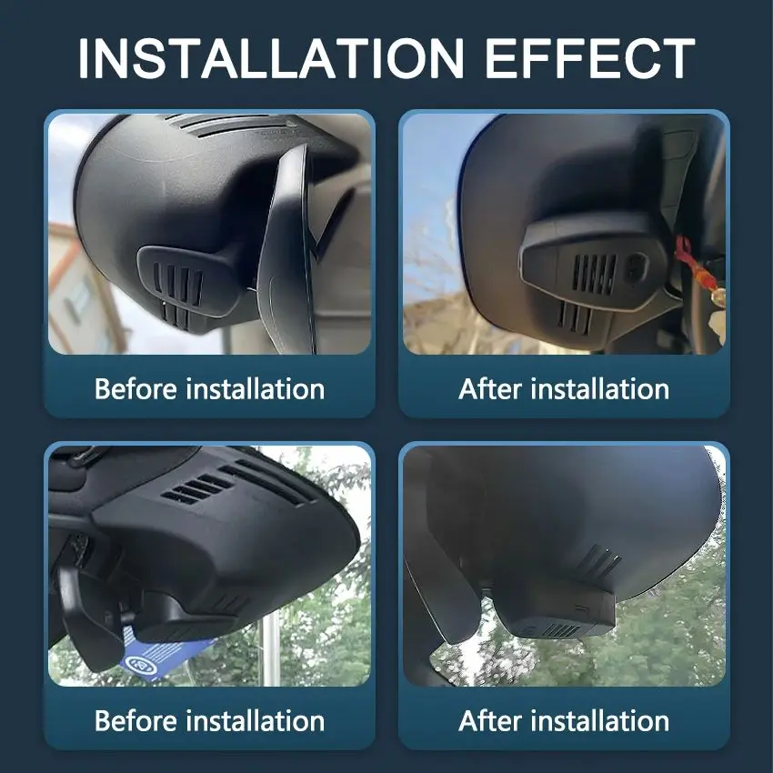 Dash Cam per Volvo S60 V60 2019 2020 2021 2022 2023-2026, DVR Auto 4K 2160P Plug and Play, Telecamera per Auto con Registratore Video - immagine 3