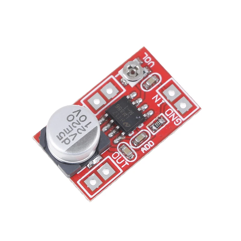DC 5V-12V 마이크로 일렉트릿 증폭기 마이크 콘덴서 미니 마이크 증폭기 보드 볼륨 조절 가능