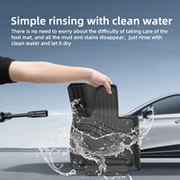 for Xpeng G6 Car Floor Mats Cargo Liner Trunk Pad TPE 3D Foot Mat Waterproof Odorless Tray Set BLACK 6