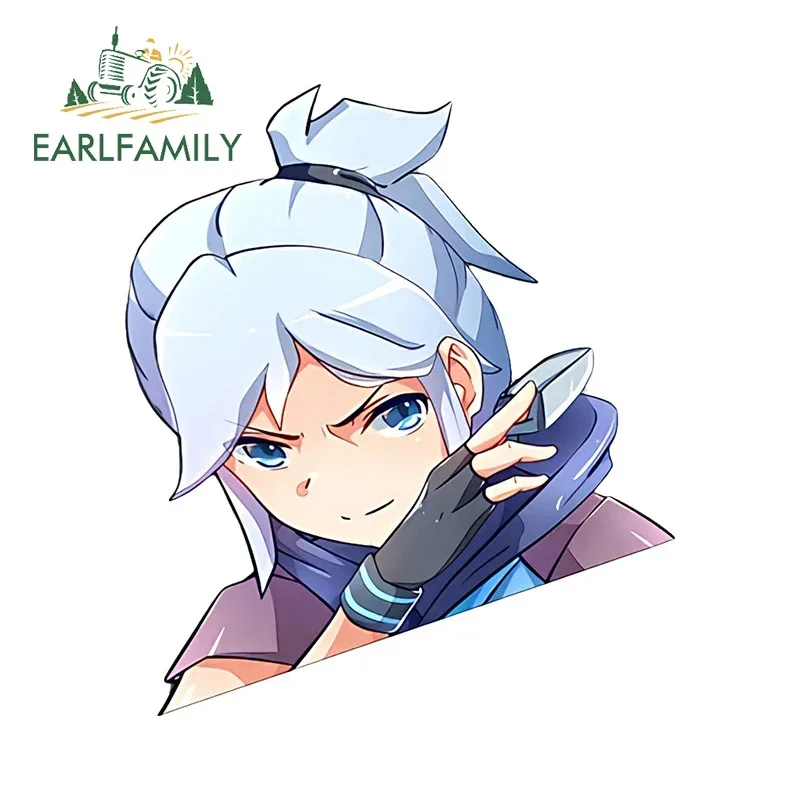 

EARLFAMILY 13 см для Jett Peek Valorant Популярная Игровая Автомобильная наклейка креативное аниме Водонепроницаемая искусственная устойчивая к царапинам декоративная фургон