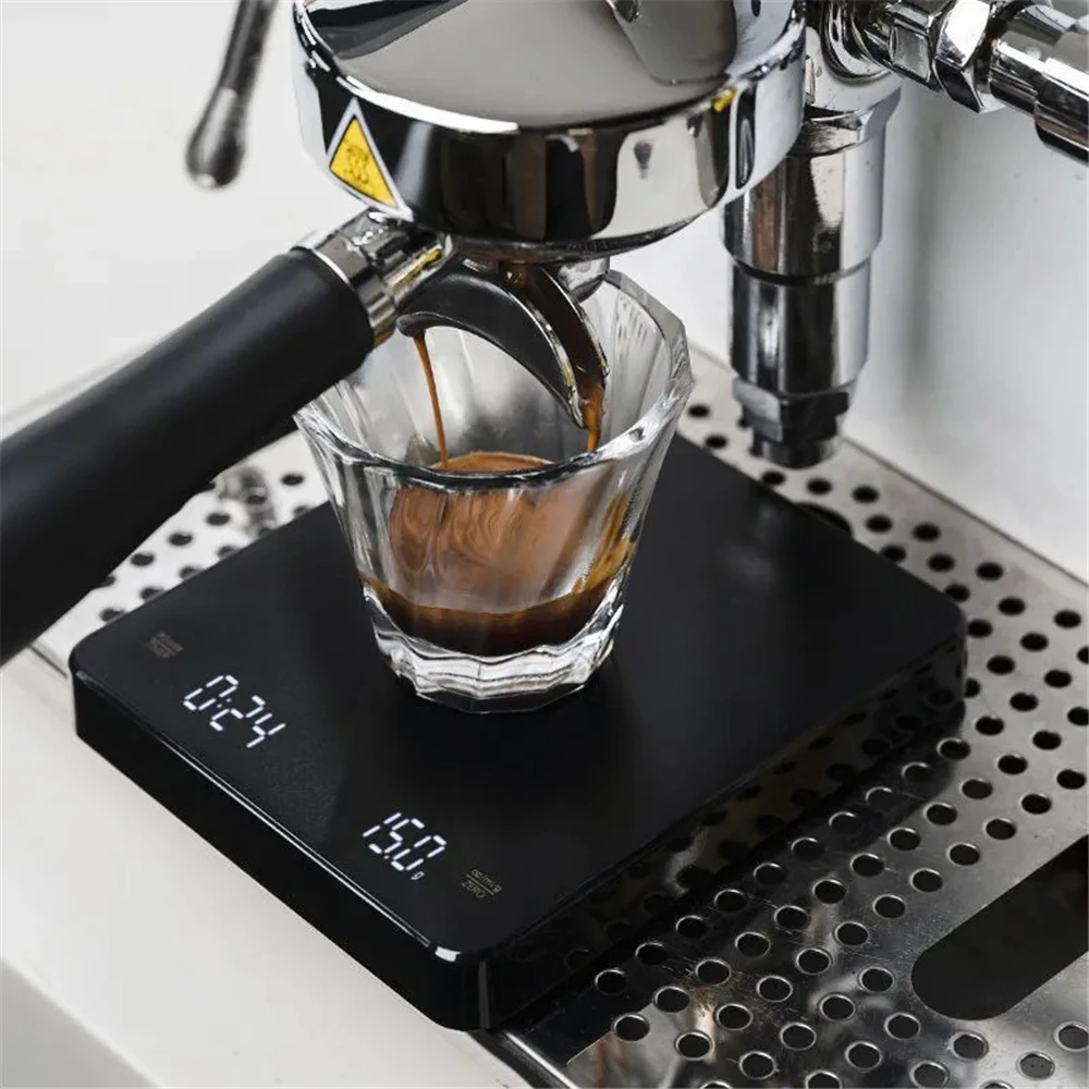 

USB Charging Kitchen Coffee Scale with Timer LED Digital Electronic Scale Household Kitchen Food Scale Screen Weight Scale Tool
