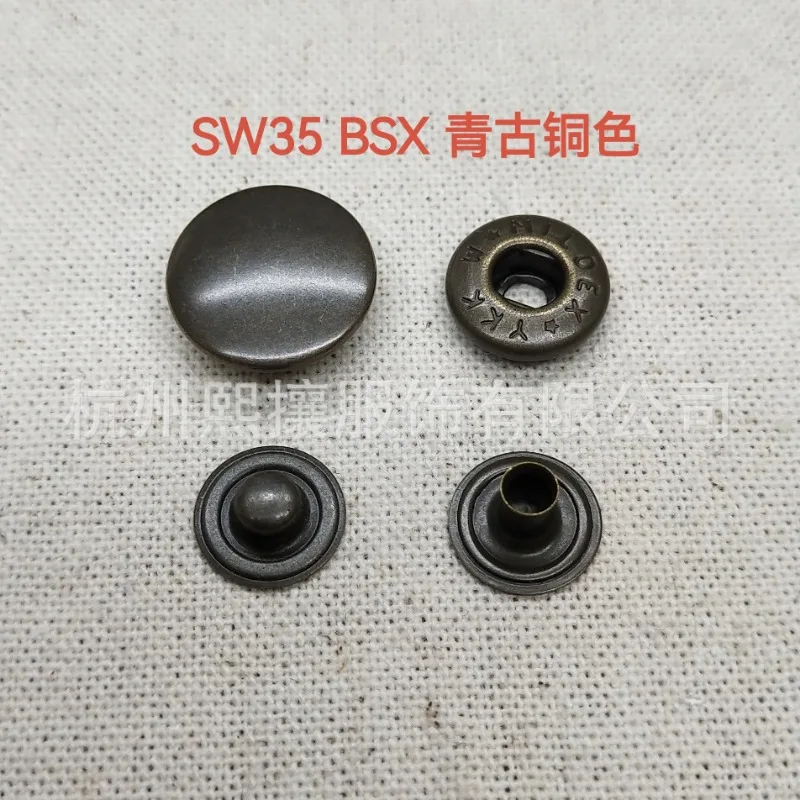 100sets/Lot YKK Snap Button SW35 Metal  10mm 13mm 15mm Bronze Silver Gun Black Luxury Clothing Supplies Tailor Sewing Accessory 4