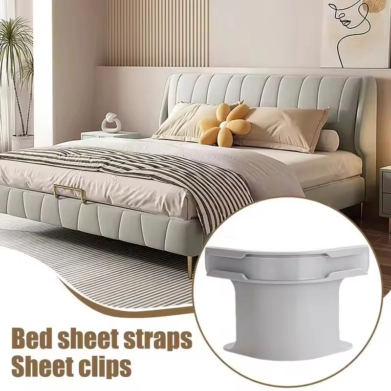 4pcs Heavy Duty Bedsheet Corner Tightener Clips High-Quality Materials Durable Bed Sheet Grippers Invisible Bed Cover Fixator 4