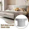 4pcs Heavy Duty Bedsheet Corner Tightener Clips High-Quality Materials Durable Bed Sheet Grippers Invisible Bed Cover Fixator 4